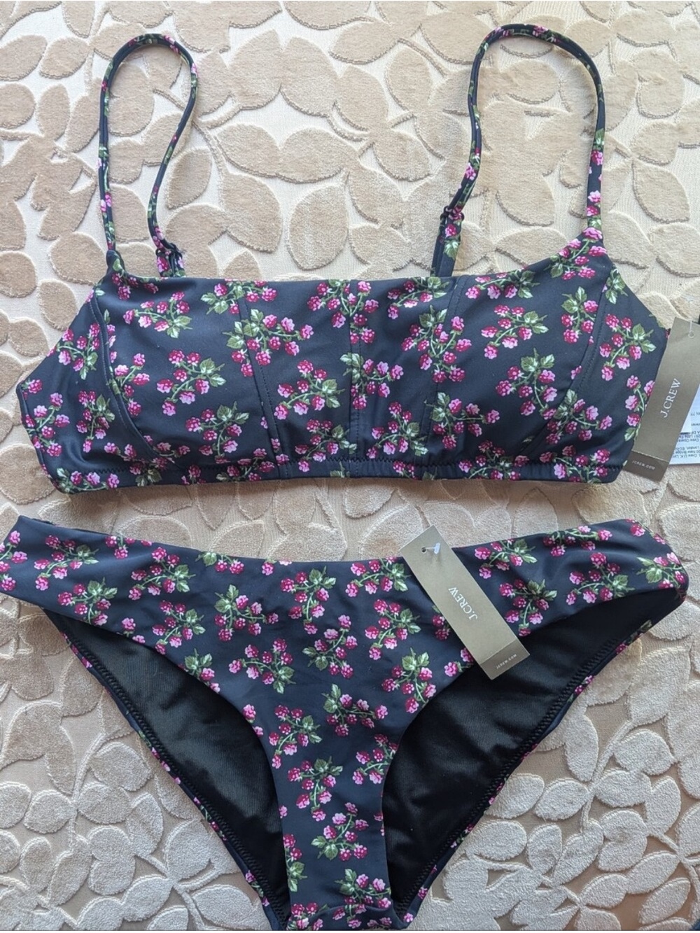 NWT J. Crew Re-Imagined
Two-piece Bikini In Twilight
Berry, Size M